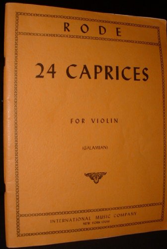 Rode - 24 Caprices for Violin. Edited by Ivan Galamian